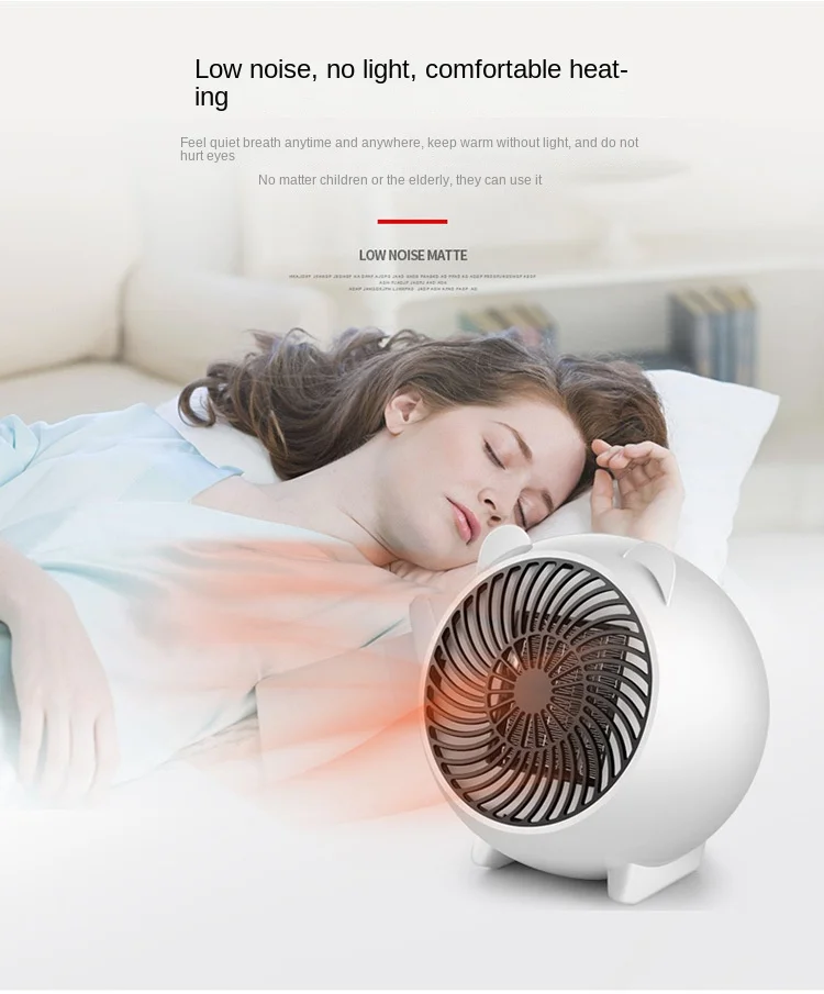 Mini Portable Electric Heater New Cute Cartoon Small Desktop Space Heaters Household Electric Handy Heaters Heating Fan for Home