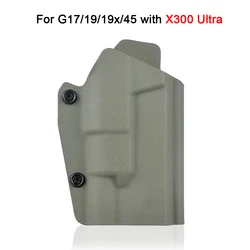 Kydex Tactical Holster with Belt Clip for X300 Ultra Flashlight (HLOSTER GREEN)
