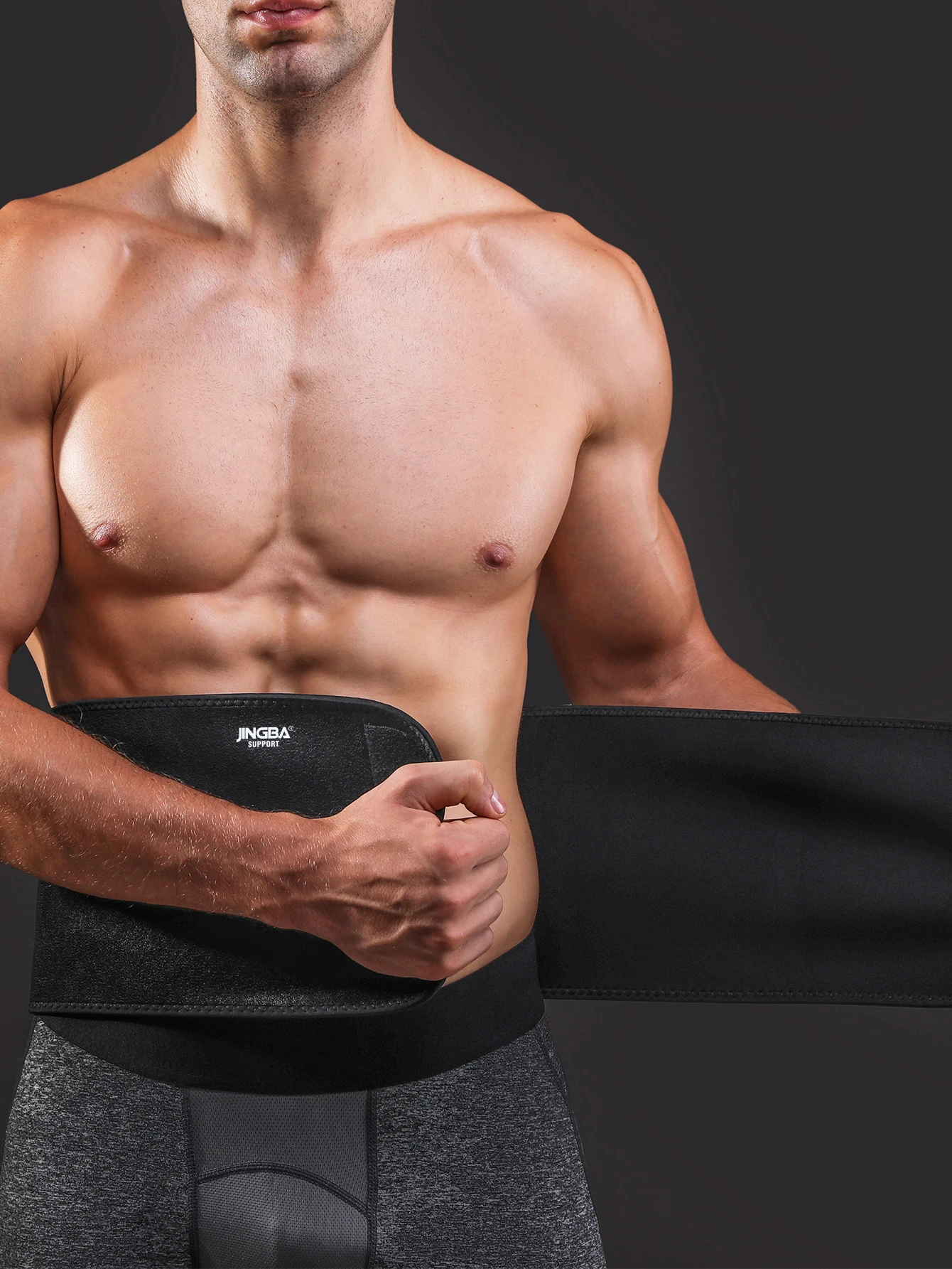 Neoprene Protective Waist Support Brace Exercise Tummy Protector Support Band 1 Pc Male Female