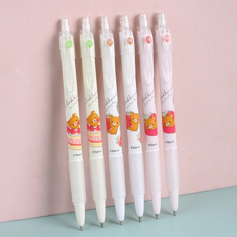 60 pcs/lot Kawaii Cartoon Rilakkuma Bear Mechanical Pencil Cute Japanese Pencils Stationery