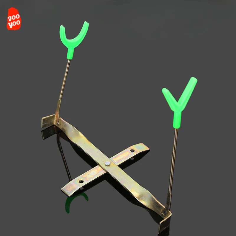 1PC Rod Racks Ice Fishing Rod Holder Winter Fishing Foldable Double Head Holder Winter Tackle Ice Supplies Accessories