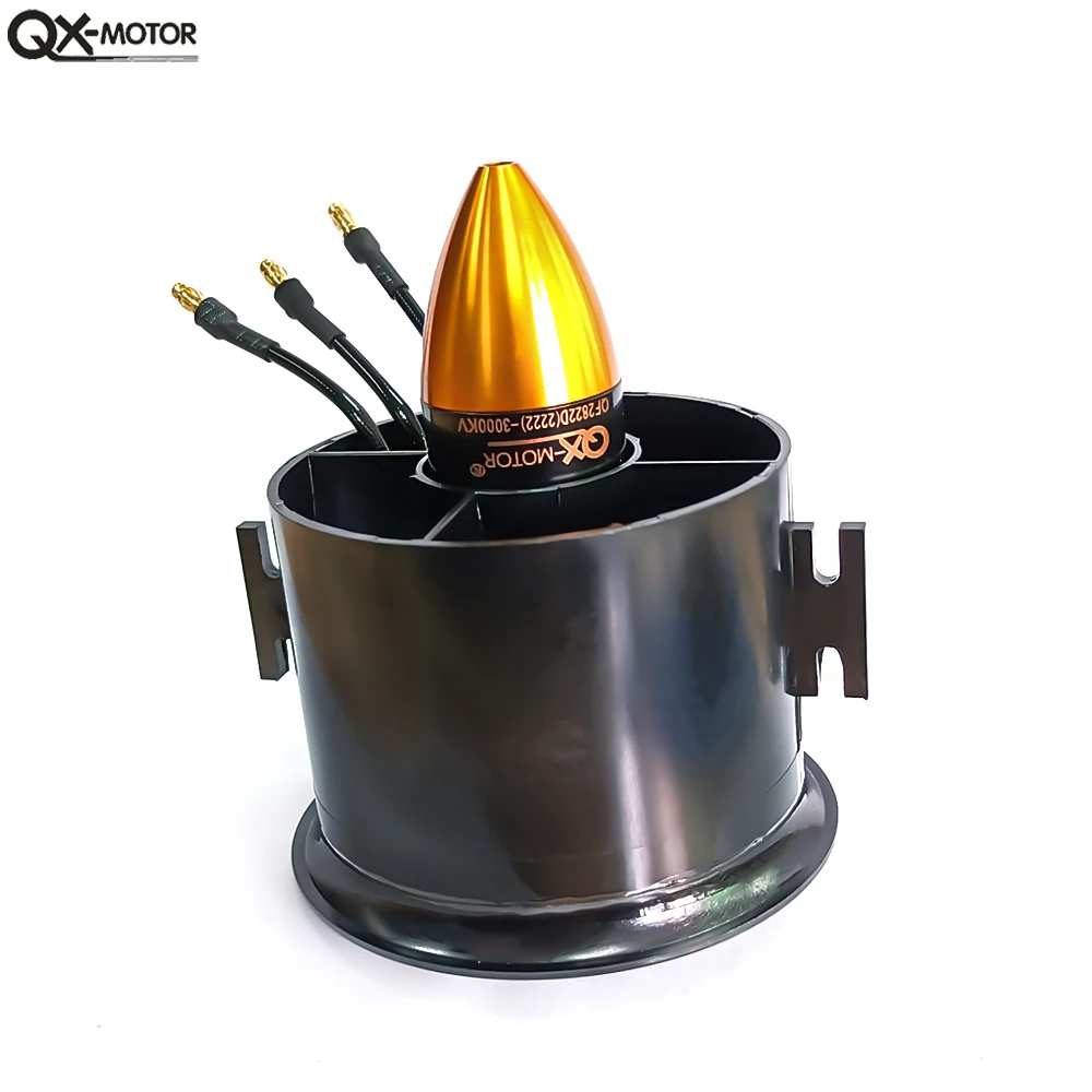 QX-MOTOR 70mm EDF 6-Blatt Impeller mit QF2822 3000KV Bürstenlosem Motor für RC Flugzeugmodell-Teile – Detail 3