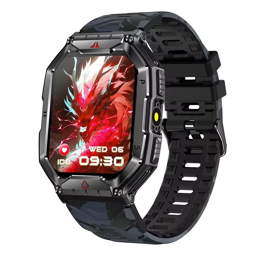 

for ASUS Zenfone 11 Ultra ROG Phone 8 Smart Watch 650mAh BT Call Compass Waterproof Blood Oxygen Heart Rate Monitoring Sports