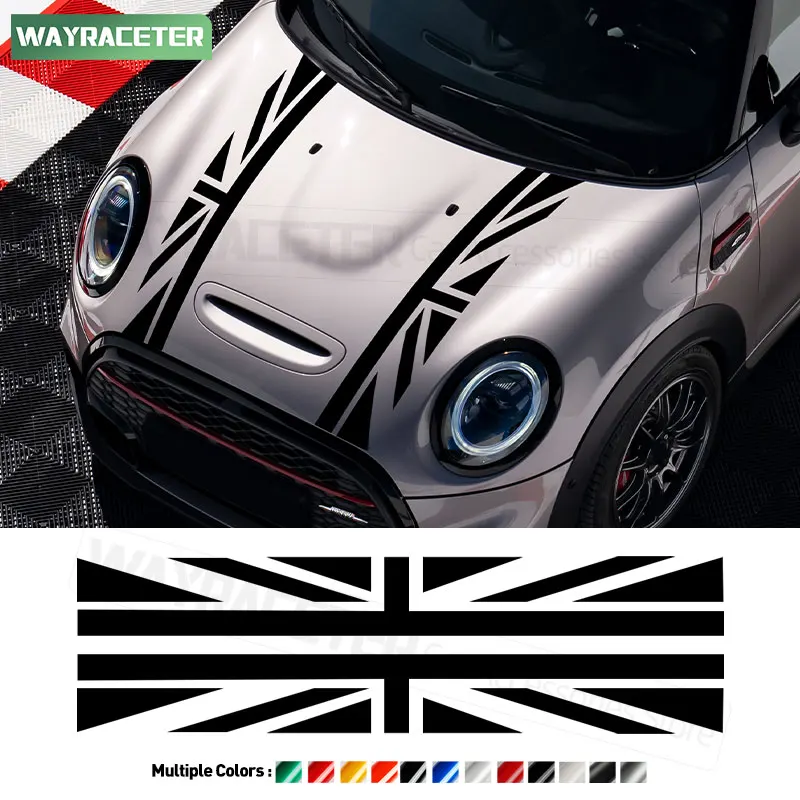 

2 шт., наклейки на крышку капота двигателя для MINI Cooper J01 F55 F56 R55 R56 R50 F53 R58 R60 F60 U25 R52 R55 F54
