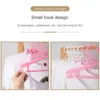 5 Pcs Pack Hangers Plastic Hanger Wide Shoulder Slots Retractable Hangers Lightweight and Durable Space-saving Hangers 4