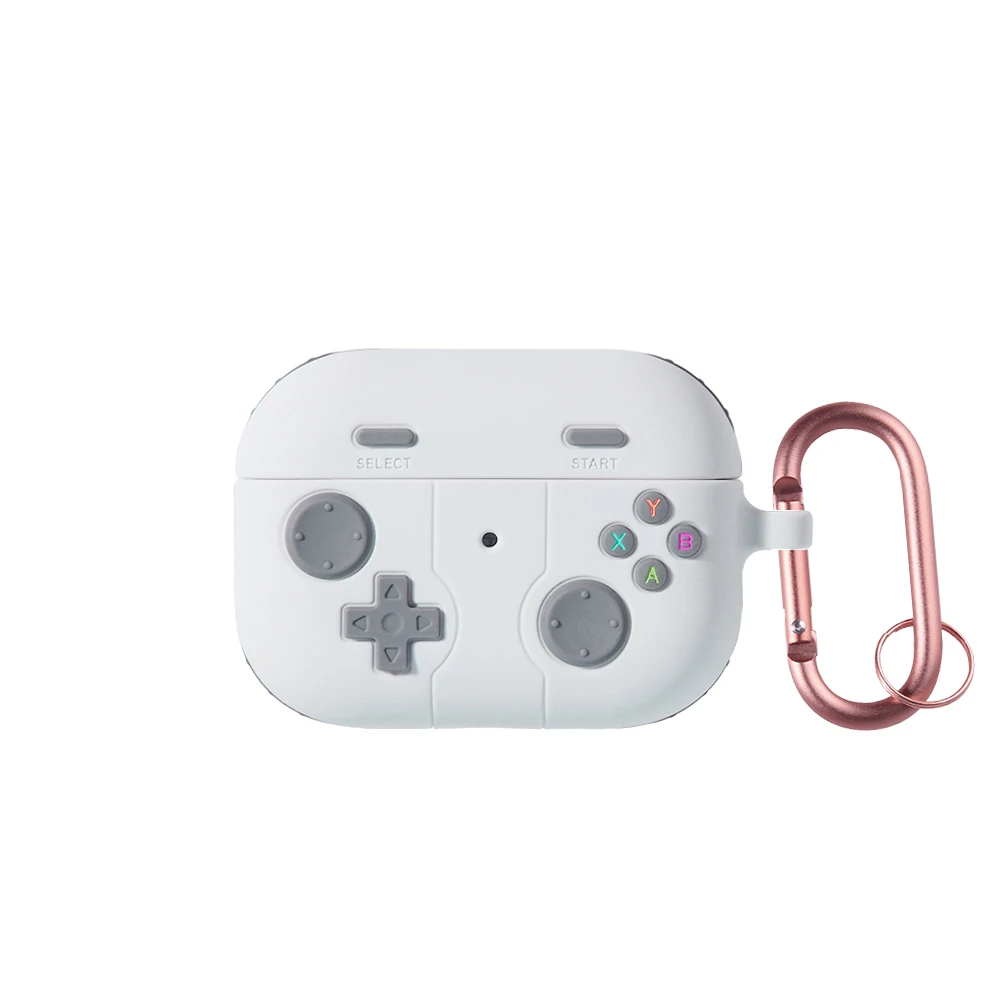 Cartoon Gamepad 3D Shockproof Silicone Earphone Case with Hook