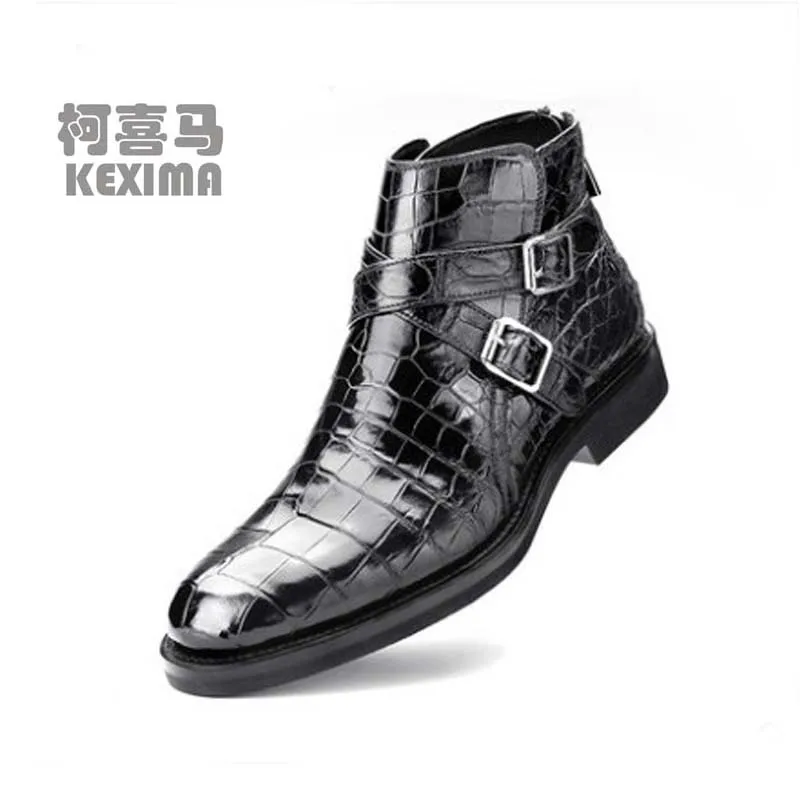 Мужские ботинки KEXIMA hanlante из крокодиловой кожи