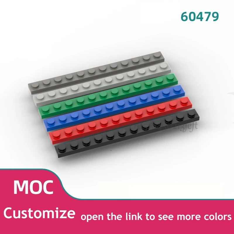 

50 шт., Детский конструктор MOC, 60479 пластина, 1X12 точек
