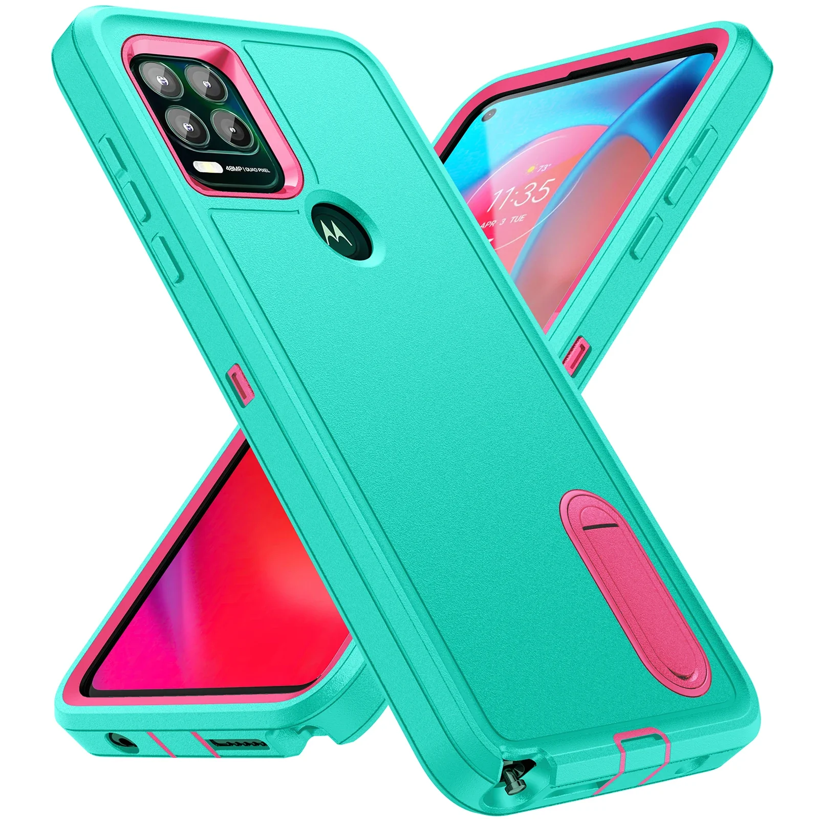 3-in-1 Hybrid Shockproof Anti-Scratch Protective Case with Stand