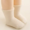 New Winter Thick Terry Cotton Socks For Girls Boys 0-3Yrs Newborn Baby Solid Socks Infant Toddler Daily Wear Keep Warm In Home 2