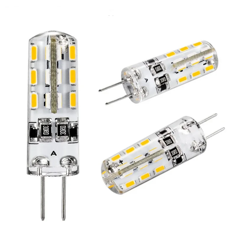 6pcs 슈퍼 밝은 G 4 LED 전구 3W 5W 7W 9W 12W 15W 220V AC 12V 램프 정전원 빛 LED 조명 G4 3014 SMD 전구