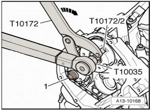  BestTeam Timing Belt Change Tool Against Timing Pulley Holder  Tool For VW Golf VAG 3036 T10172 : Automotive