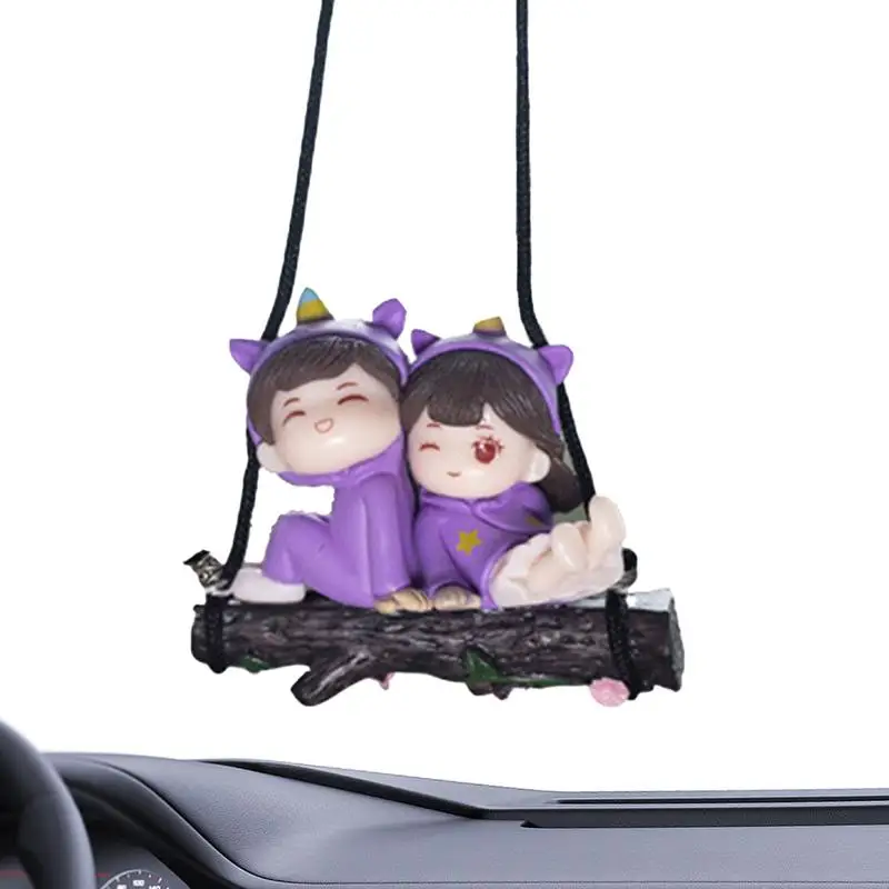 

Качели-подвески для зеркала заднего вида качающиеся встряхивающие парные автомобильные зеркальные с ремешком аксессуары для интерьера автомобиля для брелоков рюкзака