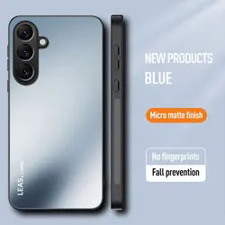 Dazzling Frosted Matte Silicone Protective Phone Case - Galaxy S25 (Blue)
