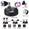 2Pack Remote Wireless LED Spotlights Rotatable Accent Lights Battery Powered Puck Picture Lights Indoor Closet Lights Wall Lamp 4
