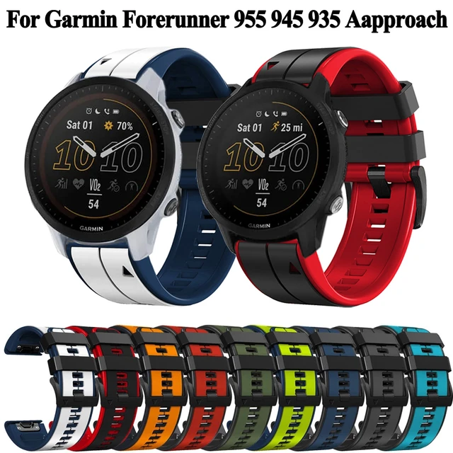 Quickfit Silicone Watchband Strap For Garmin Forerunner 955 Solar