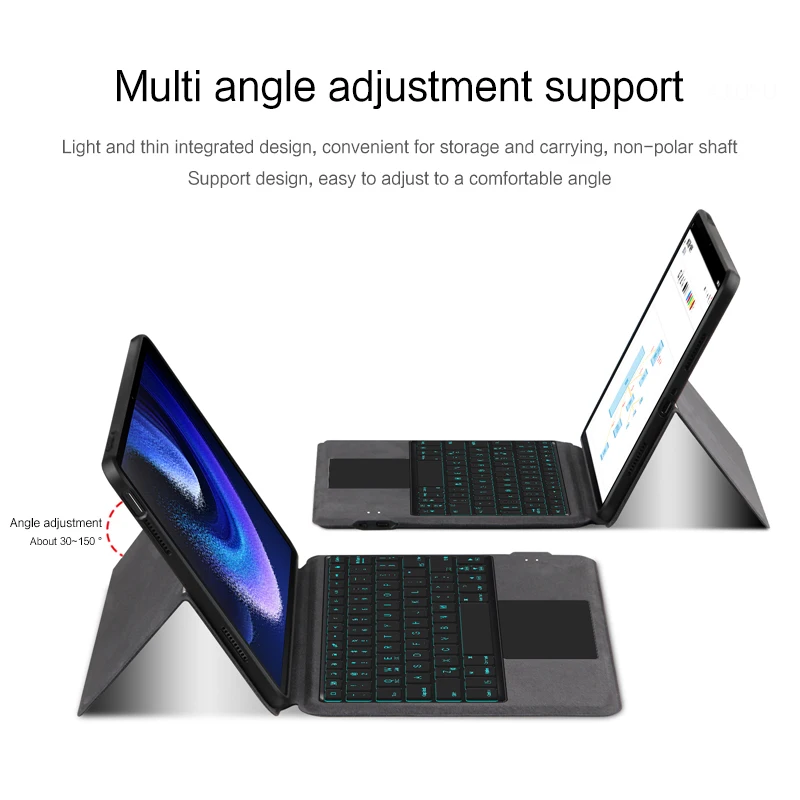 Capa de teclado retroiluminado para tablet Xiaomi,