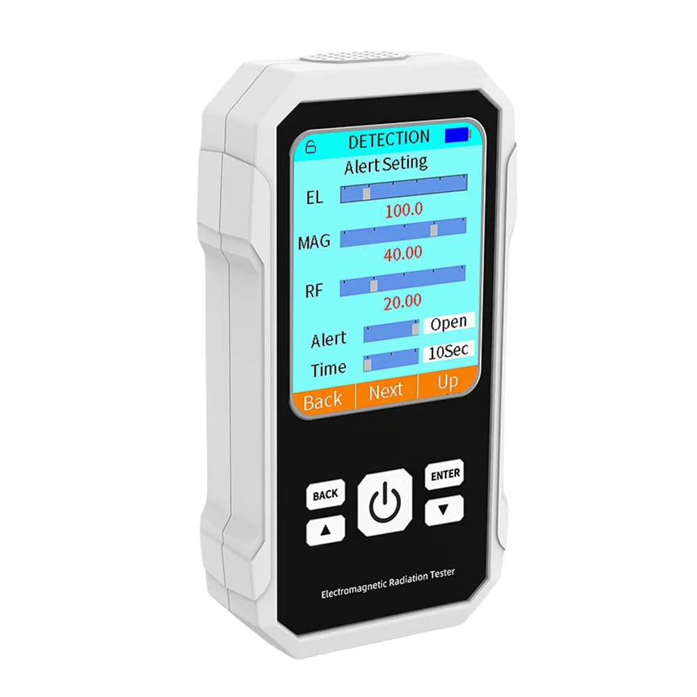 VTER2 전자기 방사선 감지기 디지털 EMF 미터 전기장 자기장 RF 방사선 테스터(홈 오피스용)