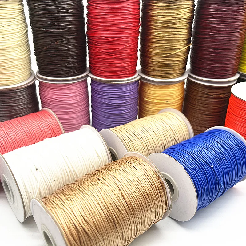 Waxed Cord 0.5mm 10meters String Strap Necklace Rope Beads for Jewelry Making DIY Handmade Bracelet