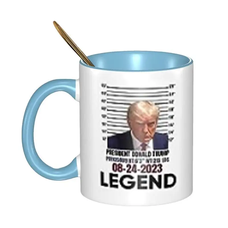 

Never Surrender Ceramic Mug Trump Mugshot Mug Never Surrender Trump Mugshot Picture Mug Ceramic Mug For Water Juice Whiskey Wine