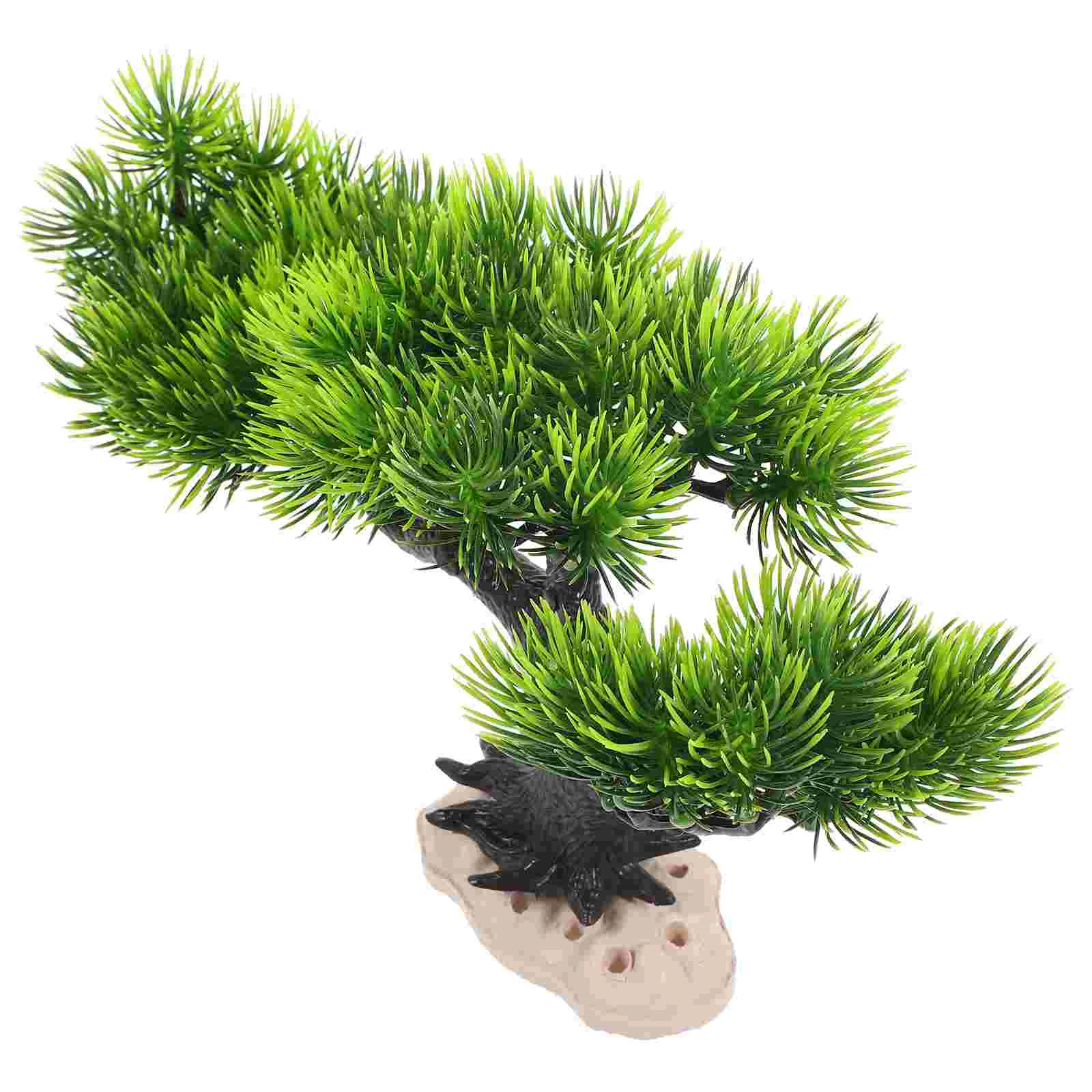 

Fish Tank Landscaping Tree Aquarium Artificial Plants Ornaments Decoration Plastic Fake