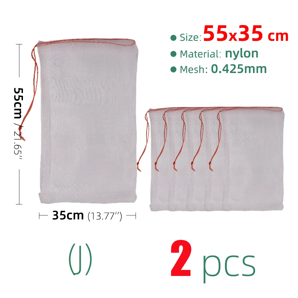 16 Size Plant Fruit Protection Bag Reusable Nylon Mesh Garden Home Vegetable Protection Tool Grain Storage Bag Insect Protection 