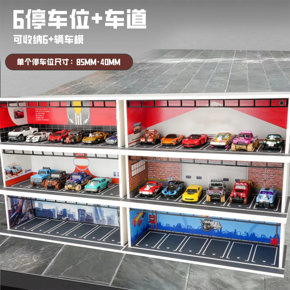 1/64【parking Lot Diorama factory 03】（新品） Xufan 1:64 Scale NEW Diorama Car Garage Model Parking Lot
