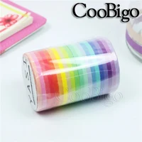 20Rolls Washi Tape Rainbow Adhesive Tape Solid Colors Decorative Masking Tape for Notebook Diary Album Journals DIY 3mm 1