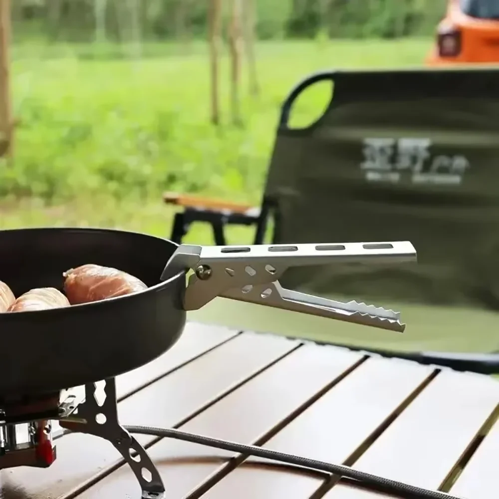 Outdoor Aluminium Anti-hot Alloy Clip Bowl Gripper Holder Portable Camping Pot Pan Handle Kitchen Accessories Cooking Supplies - Image 4