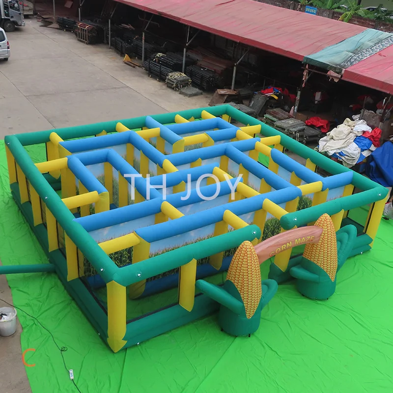 

free shipping to door!custom made Outdoor giant laser tag inflatable laser haunted house maze, inflatable corn maze for events