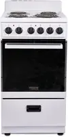 Premium 20" Electric Range with 4 Coil Burners and 2.2 Cu. 1