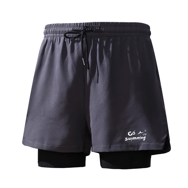 Swim Trunks Men Swimsuit New Swimming Trunks To Prevent Embarrassment Quick-drying Boxer Swimsuit Hot Spring Beach Pants Men's Summer Fashion