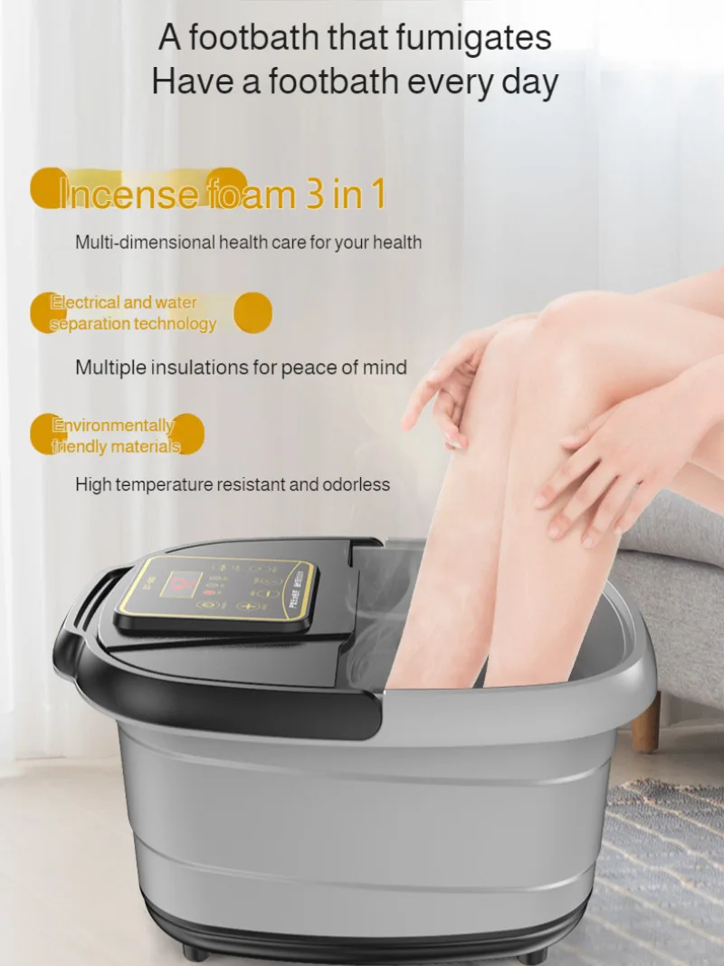 Automatic Heating Foot Bath Household Fully Automatic Massage Knee-pad Constant Temperature