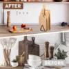 Metal Cutting Board Stand Kitchen Storage Rack for Cutting Boards Kitchen Storage Organizer Stand for Cutting Boards for Easy 4