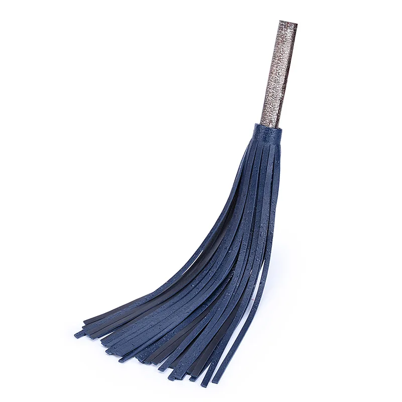 Handwork Make Genuine Leather COW LEATHER Whip，Ancient Wooden Round Handle new 6