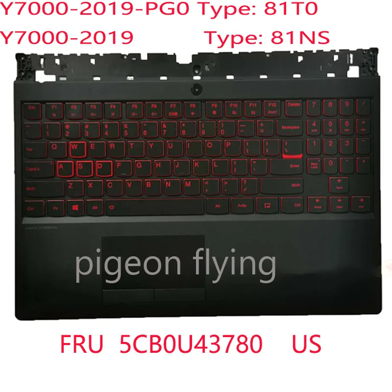 

Y7000 Keyboard 5CB0U43780 For Legion Y7000-2019-PG0 Laptop 81T0 Legion Y7000-2019 81NS USA Backlight scarlet letter 100%Test OK