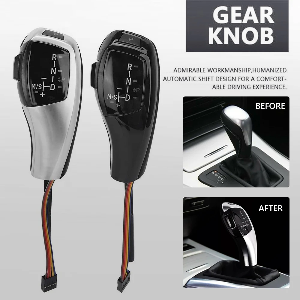 

LED Gear Shift Knob Automatic Gear Shifter Lever Handle For BMW E90 E60 E46 E39 E92 E38 E91 E61 E87 E93 E83 E85 E82 E81 E89 E84