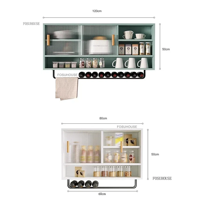Nordic Wooden Kitchen Cabinets Wall Mounted Sideboard Creative Home Furniture Kitchen Island Living Room Display Storage Cabinet