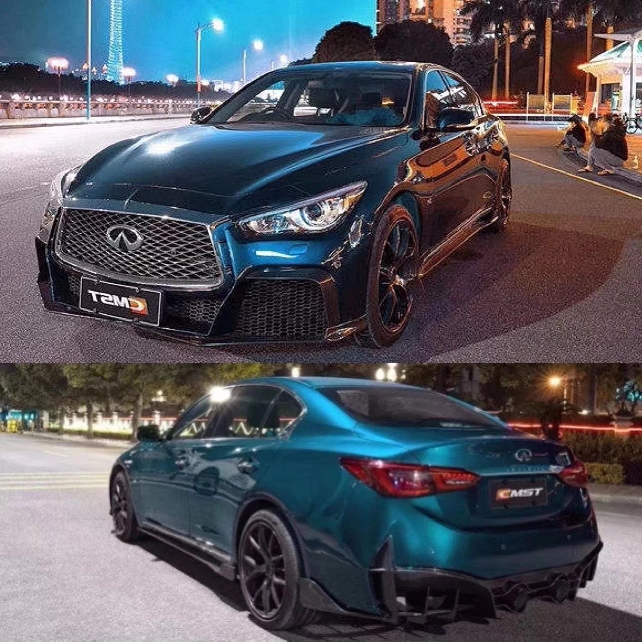 Infiniti Q50 Carbon Fiber Body Kit Infiniti Q50 Carbon Fiber Front And