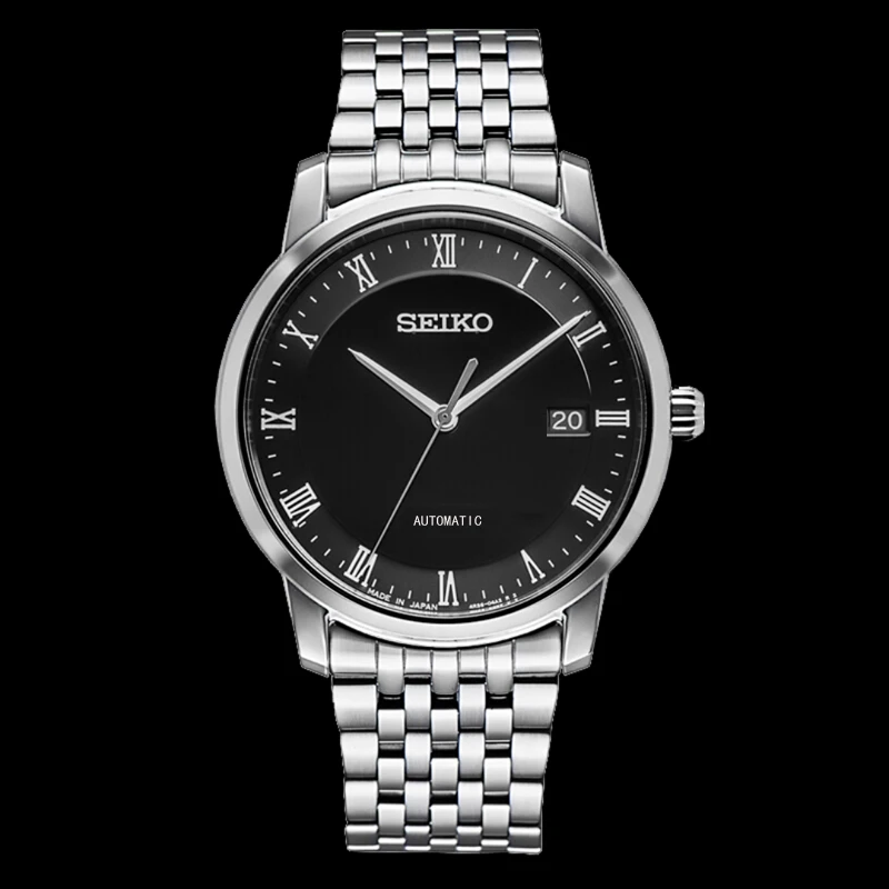 SEIKO-Relógio Mecânico Automático Masculino, Edição Limitada, Bracelete de Aço Inoxidável, Multifunções, Calendário, Moda Casual