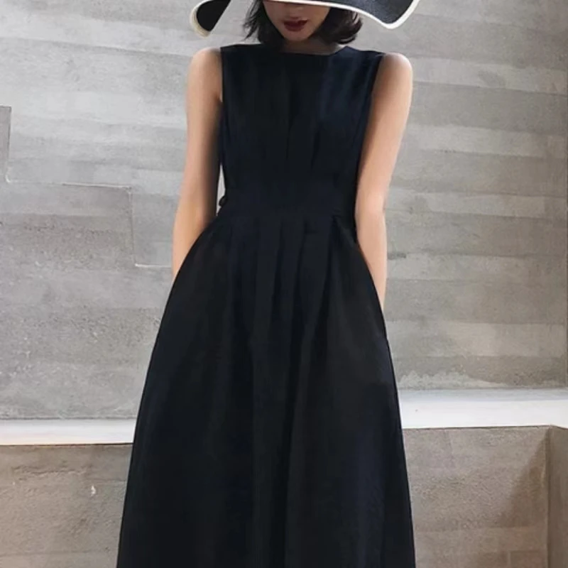 Sleeveless Temperament Vest Skirt for Women, Cold Wind Halter Skirt, Fashionable and Slim Skirt 4