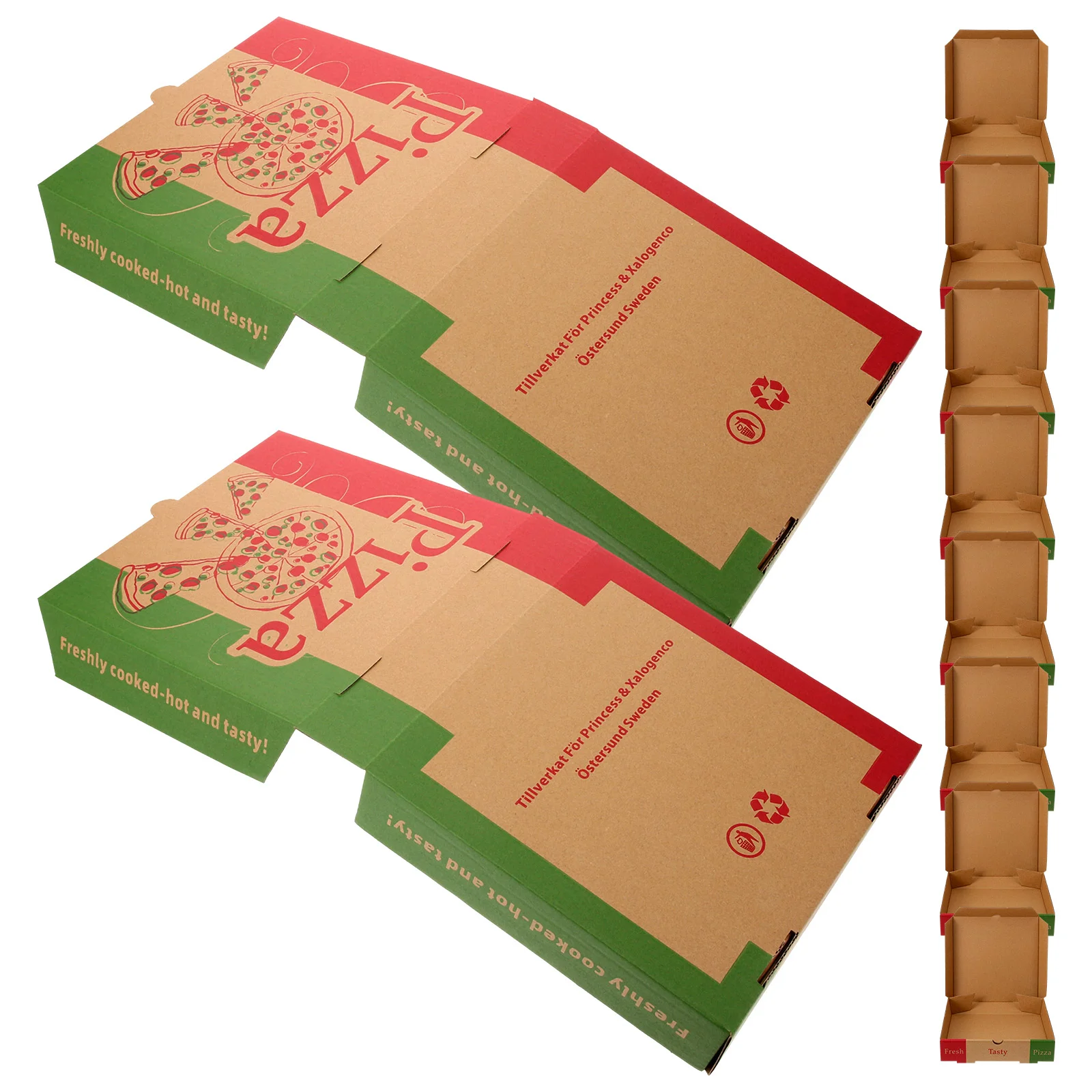 

Paper Pizza Box Empty Thicken Paper Pizza Case 8in Takeout Pizza Carrying Box Small Package Pizza Party Craft Gift Boxes