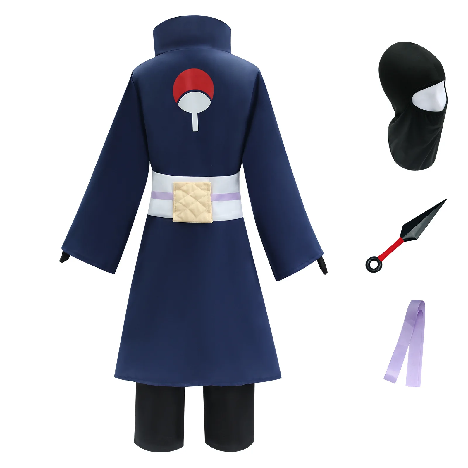 Singxeng Anime Tobi Uchiha Cosplay Kostüm Obito Maske Karneval Halloween Outfit Ninja Kleidung Maske Anzug anpassen