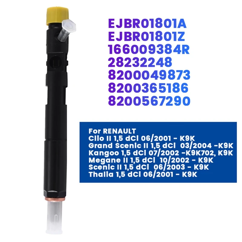 

Новинка, Форсунка для дизельного топлива EJBR01801Z для Renault Clio Kangoo Megane Scenic 1,5 DCi 28232248 EJBR01801A 166009384R