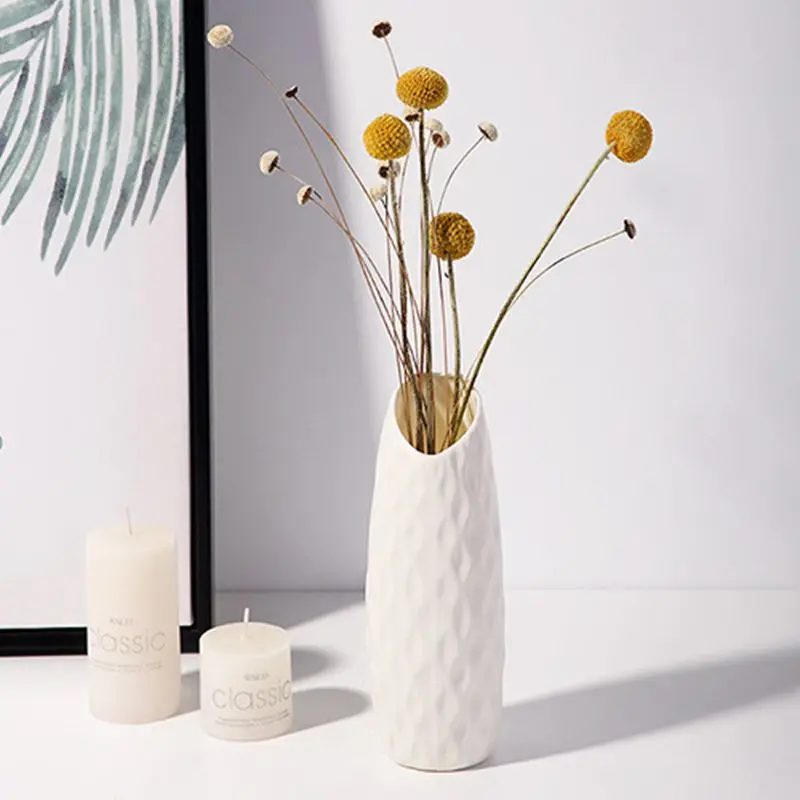 Plastic Vase Imitation Ceramic flower arrangement Wedding Home Outdoor Garden Table DIY Bonsai Festival Party Courtyard Decor 5