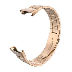 Premium Stainless Steel Metal Wristband Bracelet Watch Strap Replacement (Rose gold)