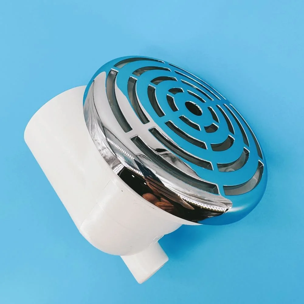 50mm Water 95mm Cover Ring Shape Bathtub Backwater Suction Chromed Cover PVC Body Cobweb Shape Massage Bathtub Suction Drainer bathroom hardware accessories,plumbing tool