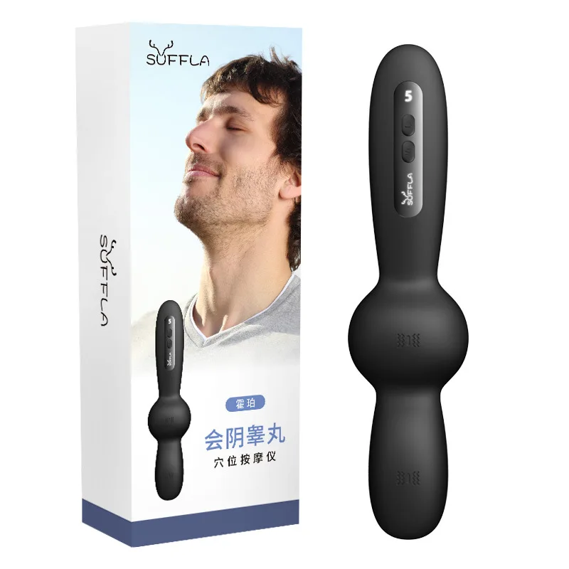 עיסוי perineal הערמונית עבור גברים עם כתף הלם חזק וצוואר