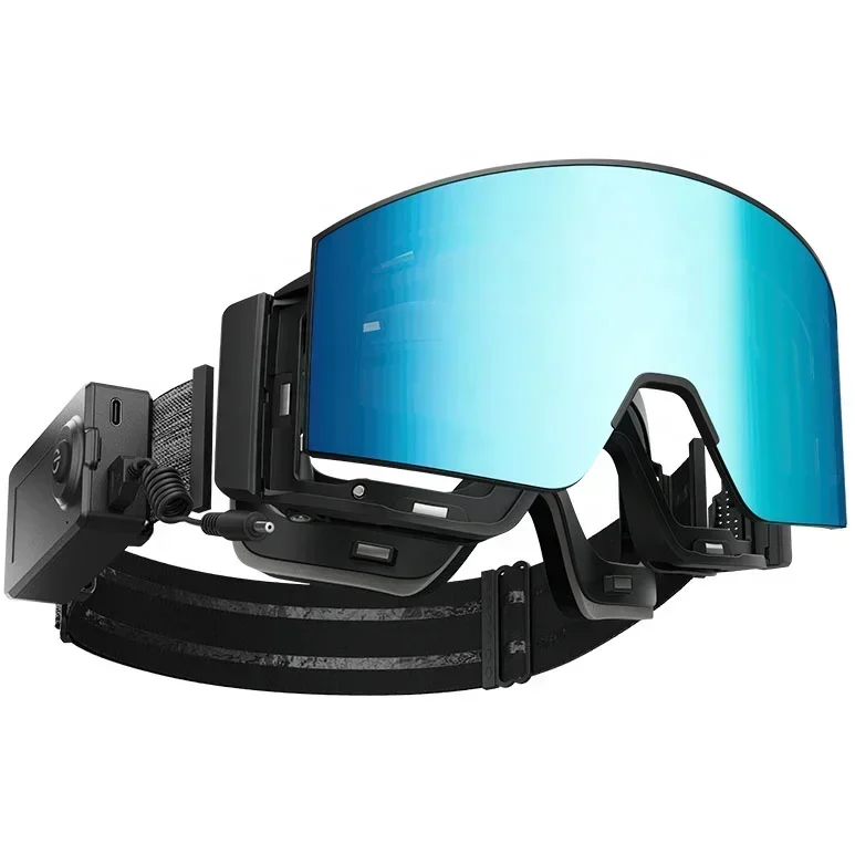 

Fashion Electrically Heated Anti Fog Polarized Ski Goggles Magnetic Interchangeable Gradient Lens Snowmobile Goggle