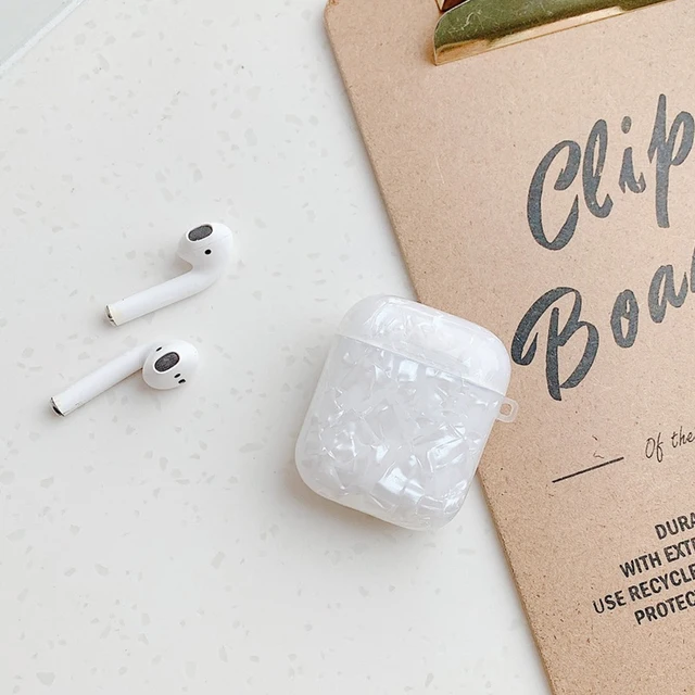 Luxury Girls Pearl Shell Case for Apple Airpods 1 2 3 Case for AirPods Pro Case with Keychain Earphone Accessories Headphone Box for airpods 1 2